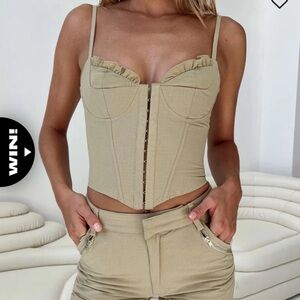 Tan Corset Top